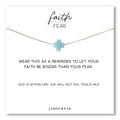Faith Over Fear Cross Necklace- Amazonite
