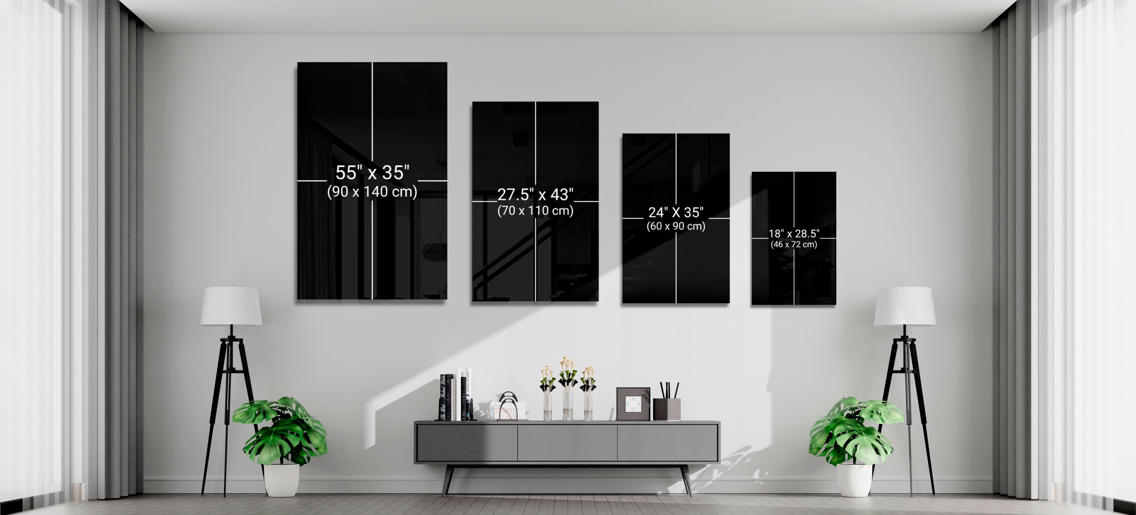 Cross Glass Wall Art || Designer Collection