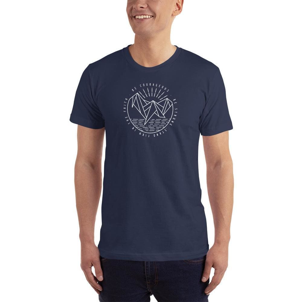 Men's Be Courageous, Be Strong, Stand Firm in the Faith Christian T-Shirt