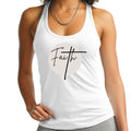 Womens Fitness Tank Top Graphic T-shirt - Faith - Christian